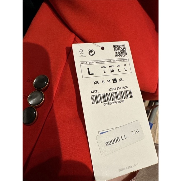Zara red blazer - Picture 5 of 6